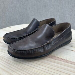 ECCO Shoes Mens 9 Brown Classic 2.0 Moc Driving Shoe New Slip On Comfort Loafer